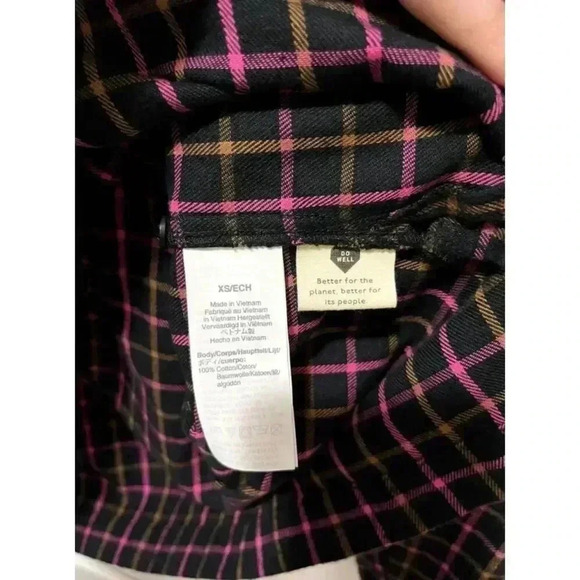 Madewell Long Sleeve XS Flannel Westlake Shirt In Stoppard Plaid Oversized - Picture 4 of 9